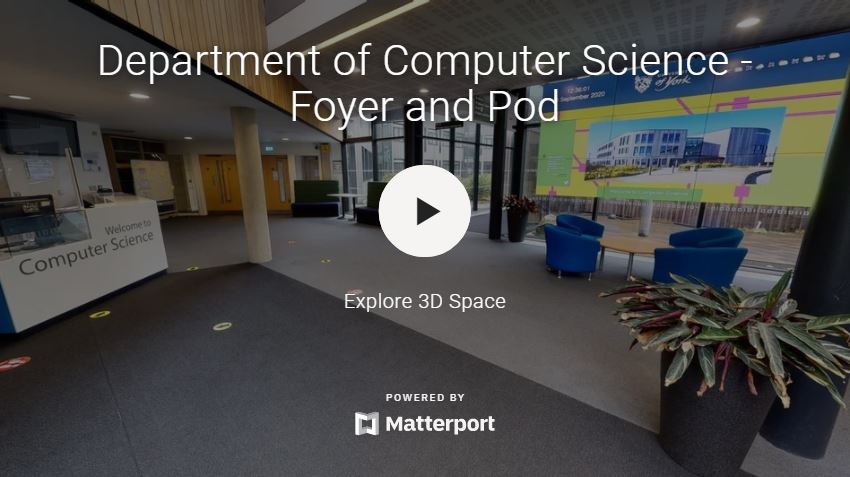 Computer Science foyer and pod virtual tour