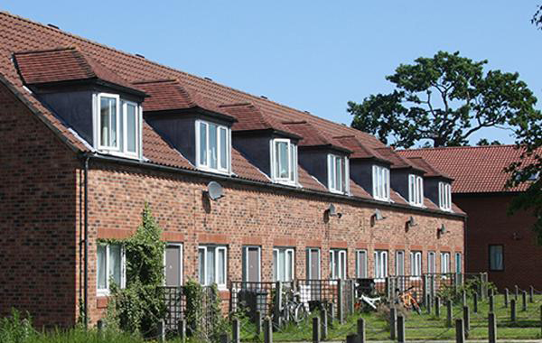 A row of Garrowby Way houses