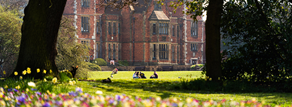 Hes Hall grass and flowers