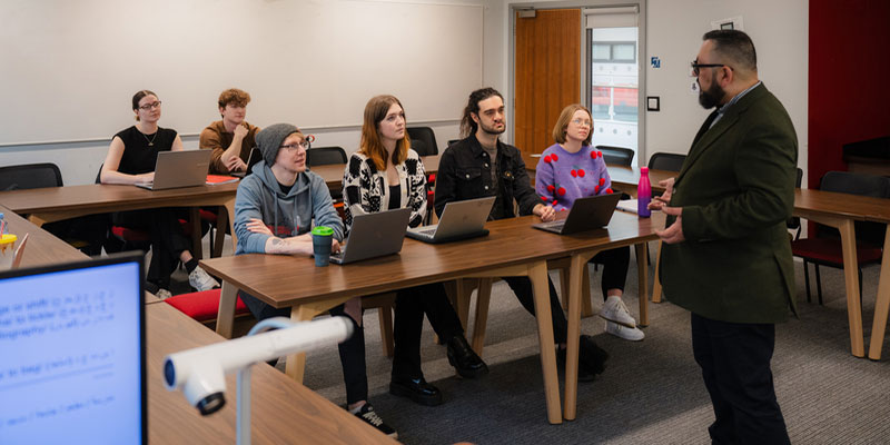 A group of students learning Arabic as a language electives.