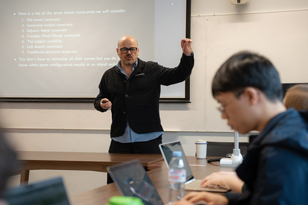 A linguistics seminar.